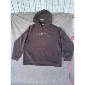 Comfrt Heavyweight Hoodie Mens 3XL Black Fleece Pullover Oversized Sweatshirt